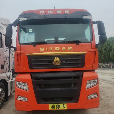 산데카 4X2 트랙터 사용 된 운송 트럭 600L 연료 탱크와 ≤5 좌석 저렴