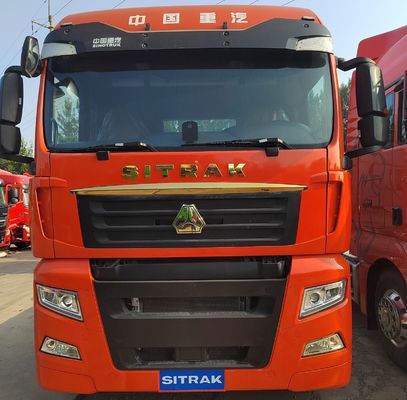 트랙터 트럭 사용 된 Sinotruck Sitrak HOWO 6X4 CNG 내구성 있는 무거운 트럭