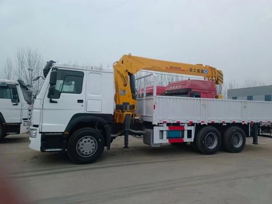 힘없는 8X4 16t 수압 직선 붐 트럭 장착 크레인 모바일 크레인 트럭