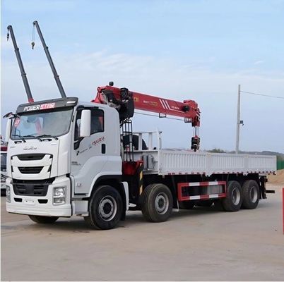 힘없는 8X4 16t 수압 직선 붐 트럭 장착 크레인 모바일 크레인 트럭