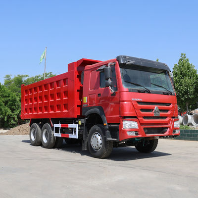 국가 중량 트럭 HOWO 6X4 전기 시스템 배터리 2X12V/165ah와 함께 사용 된 덤프 트럭