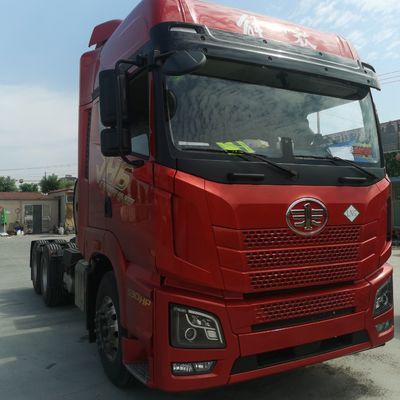 탄소강 화물 상자 FAW Jh6 LNG 가중 530HP 트랙터 트럭