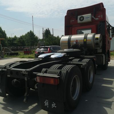 탄소강 화물 상자 FAW Jh6 LNG 가중 530HP 트랙터 트럭