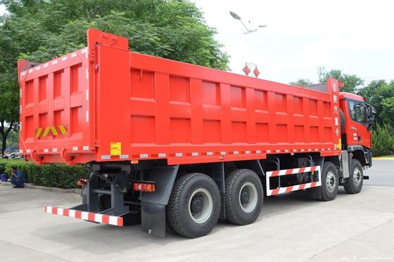 351-450마력 Sinotruck HOWO 6X4 타이퍼 커스텀 컬러 수압 스티어링