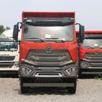 21-30t 탄소 강철 화물 상자 FAW 8X4 트럭 타이어 및 수압 보조 스티어링 시스템