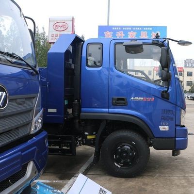 엔진 용량 4-6L 160마력 Sinotruk 차시 콩고용 리모델링된 광산 트럭