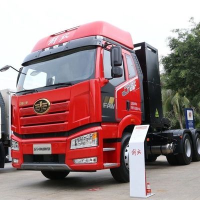 전기 배열 FAW Jiefang J6p 6X4 순수 전기 트랙터 12단 수동 변속기