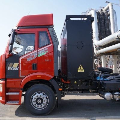전기 배열 FAW Jiefang J6p 6X4 순수 전기 트랙터 12단 수동 변속기