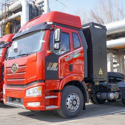 전기 배열 FAW Jiefang J6p 6X4 순수 전기 트랙터 12단 수동 변속기
