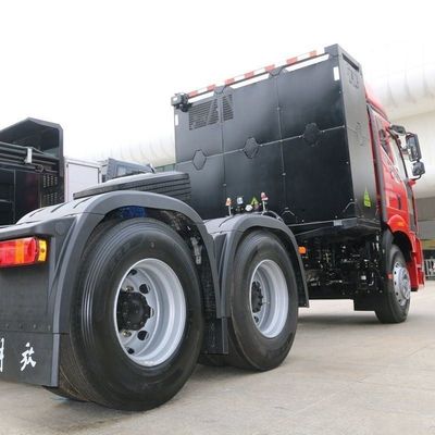 7.36m*2.55m*4m 사이즈 FAW Jiefang J6p 6X4 순수 전기 교환 트랙터 460HP 유로 3