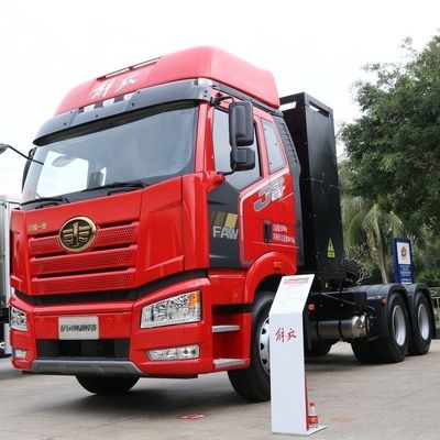 7.36m*2.55m*4m 사이즈 FAW Jiefang J6p 6X4 순수 전기 교환 트랙터 460HP 유로 3