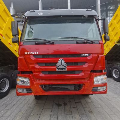 마력 351-450hp 6x4 덤프 트럭 전력 보조 수압 스티어링 및 타이어