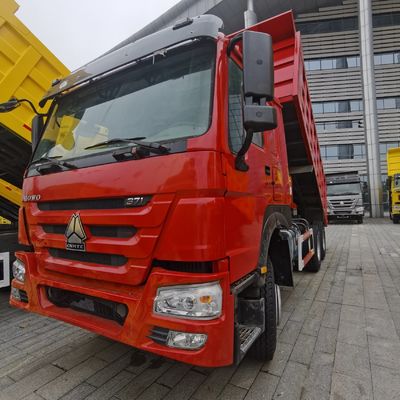 마력 351-450hp 6x4 덤프 트럭 전력 보조 수압 스티어링 및 타이어