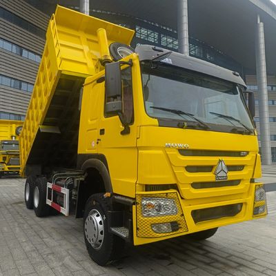 6×4 드라이브 휠 탄소 스틸 화물 상자 타이어 및 시노트럭 차시와 함께 사용 된 덤프 트럭