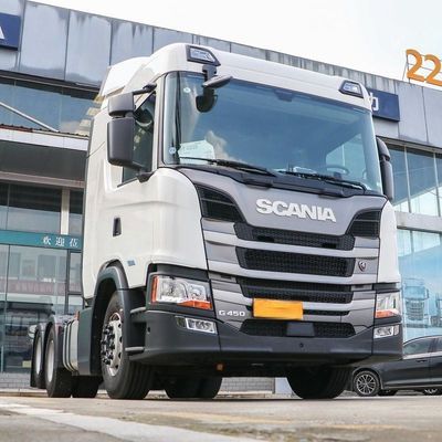 스카니아 G 시리즈 450 HP 중량 트럭 국가 VI 준수 및 6X2r 변속기