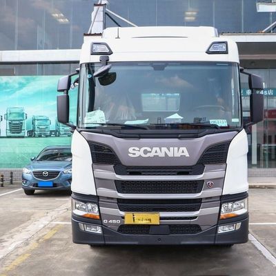 6x4 드라이브 휠 스캐니아 G 시리즈 중형 트럭 450HP 6X2r 트랙터 유로 5 컴플라이언트