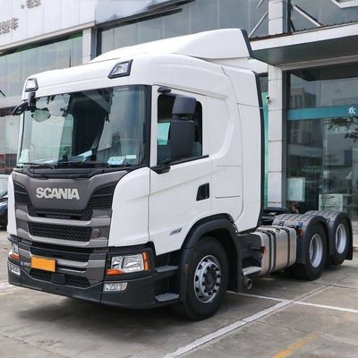 6x4 드라이브 휠 스캐니아 G 시리즈 중형 트럭 450HP 6X2r 트랙터 유로 5 컴플라이언트