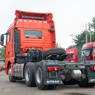 시노트럭 480HP 반 트레일러 공기 서스펜션 좌석과 8.800kg 패키지 총 무게