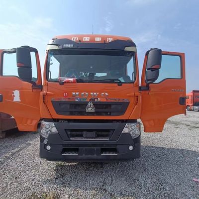 미국 화폐 HOWO 400L 연료 탱크와 공기 서스펜션 좌석과 함께 티퍼 트레일러 트럭