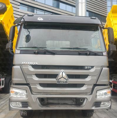 371HP 중고 HOWO 디젤 6 * 4 덤프 트럭 10 바퀴 300 톤 스크래퍼 또는 Rhd 수동 운송 차량