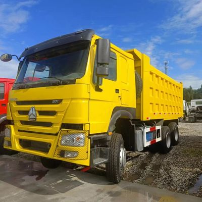 12100.000kg 중국 중고차 운송 HOWO 탄소강 화물 상자와 함께 덤프 트럭