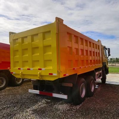 12100.000kg 중국 중고차 운송 HOWO 탄소강 화물 상자와 함께 덤프 트럭