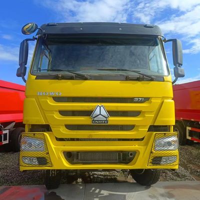 타이어 371HP HOWO 덤프 트럭 사용 된 ECE 타이어 인증을 가진 자급 무거운 운송