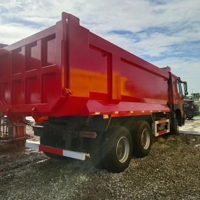 351-450hp 산업용 덤프 트럭 보조 스티어링 및 시노트럭 차시 6 개월