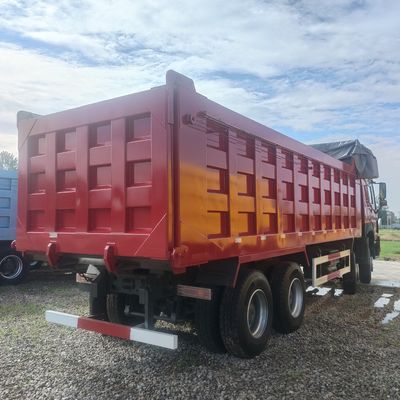 시노트럭 차시 371HP 수압 스티어링 산업용 덤프 트럭 DOT 인증