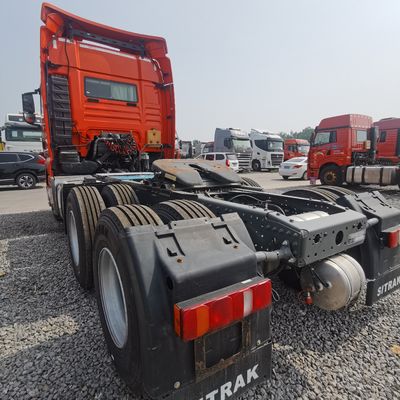 6×4 480HP 트랙터 트럭 썰매용 반 트레일러 공기 서스펜션 좌석 6.5x2.5x4m 크기