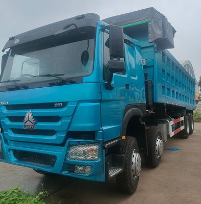새로 사용 된 HOWO 371HP 운송 덤프 트럭 디젤 엔진 전력 저렴한 옵션