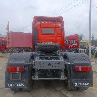 산데카 트레일러 트랙터 중고 6X4 트랙터 앞 트럭 수압 스티어링