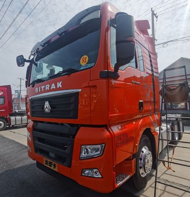 31-40t 부하 용량 시노트럭 사용 트럭 1000L 연료 탱크와 공기 서스펜션 좌석