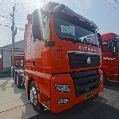 31-40t 부하 용량 시노트럭 사용 트럭 1000L 연료 탱크와 공기 서스펜션 좌석