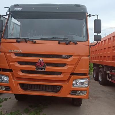 371HP 시노트럭 차시 견고한 운송 장비용 수압 스티어링 트럭