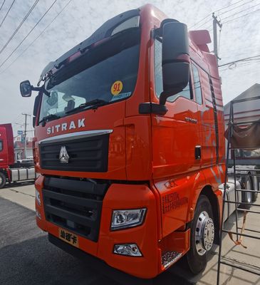 에어 서스펜션 좌석 480HP 시노트럭 반 트레일러 끌기용 트럭 6.5x2.5x4m