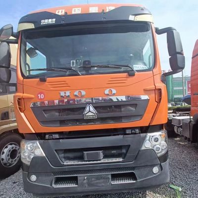 600L 연료 탱크 중량 사용 된 Sinotruk HOWO 6X4 수압 스티어링과 함께 트랙터 트럭