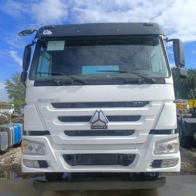 6X4 HOWO 371HP 사용 된 시트랙 끌 반 트레일러 공기 서스펜션 좌석과 함께 트랙터 머리