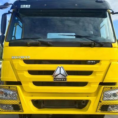 수동 변속기 시노트럭 차시 371HP 수압 스티어링을 갖춘 자율 덤핑 트럭