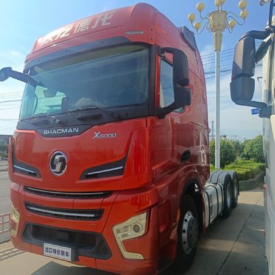 탄소 강철 화물 상자 디젤 트랙터 트럭 델롱 X6000 1000L 공기 서스펜션 좌석