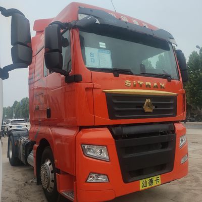 산데카 4X2 트랙터 사용 된 운송 트럭 600L 연료 탱크와 ≤5 좌석 저렴