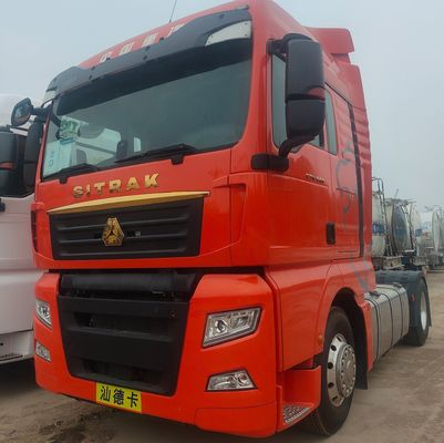 시트라크4X2 트랙터 건설용 탄소 강철 화물 상자 및 480HP 트랙터 엔진