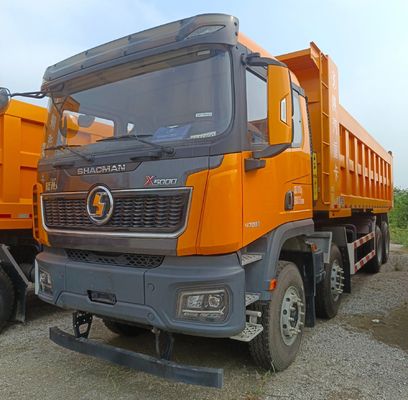 산시 자동차 델롱 8X4 12 휠 광산 덤프 트럭 470HP 엔진 용량