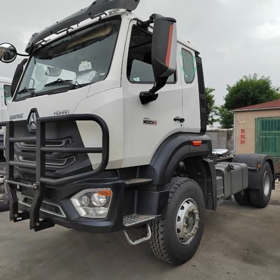 판매 HOWO 371HP 6X4 트랙터 트럭 사용 된 화물 운송 트럭 수동 변속기