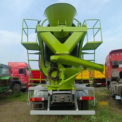 유로 3 HOWO 12m3 380HP 전기 보조 스티어링과 함께 클래식 콘크리트 믹서 트럭