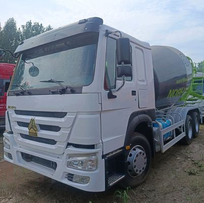 ZZ1257N3647N1 12m3 380HP 무거운 6X4 수평 콘크리트 믹서 트럭