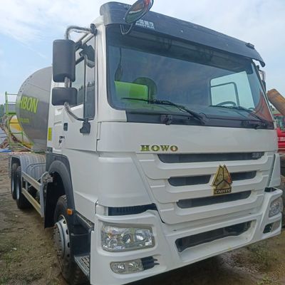12m3 380HP 무거운 6X4 자동 콘크리트 믹서 트럭 타이어와 탄소 강철 화물 상자