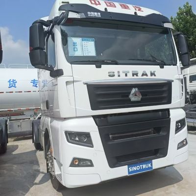 중량 CNG 트랙터 및 600L 연료 탱크 반 트레일러 당기는 공기 서스펜션 트럭