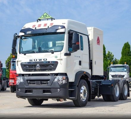 운송 트럭 시노트럭 시트랙 사용 된 6X4 CNG 460HP 트랙터-트럭 고 내구성