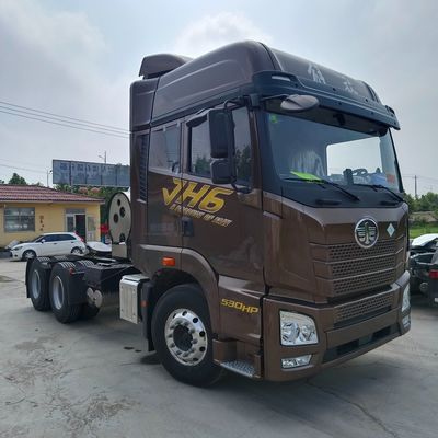 530HP 보조 스티어링 시노트럭 차시 가스 트랙터 트레일러 트럭 추정 배송 시간